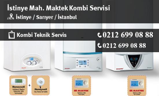 İstinye Maktek Kombi Servisi İletişim